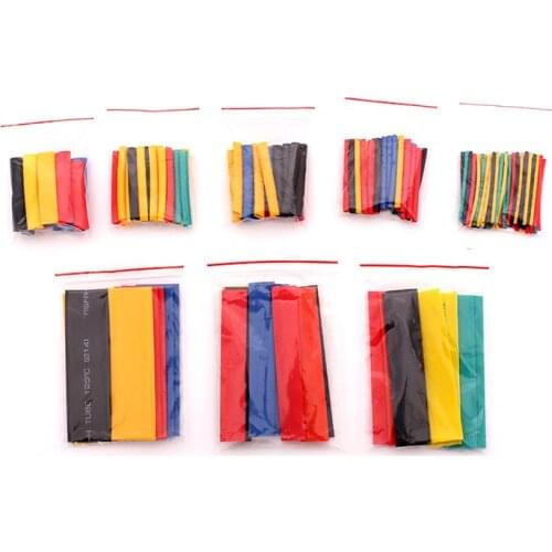 530/328pcs Electronic Wrap Wire Cable Insulated Polyolefin Heat Shrink Tube Ratio Tubing Insulation Shrinkable Tubes