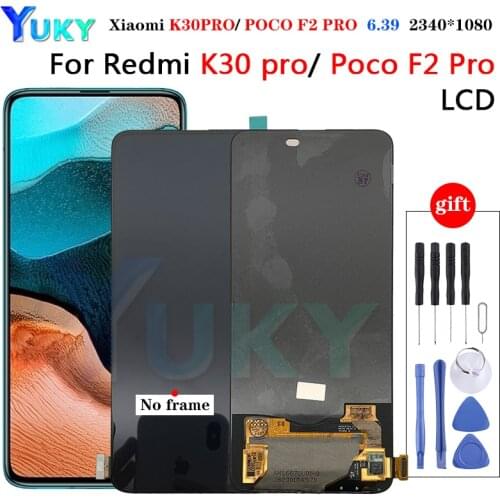 6.67 " Originele Amoled Nieuwe Voor Xiaomi Poco F2 Pro Lcd-scherm + Touch Panel Digitizer Voor Redmi k30 Pro Met Frame lcd
