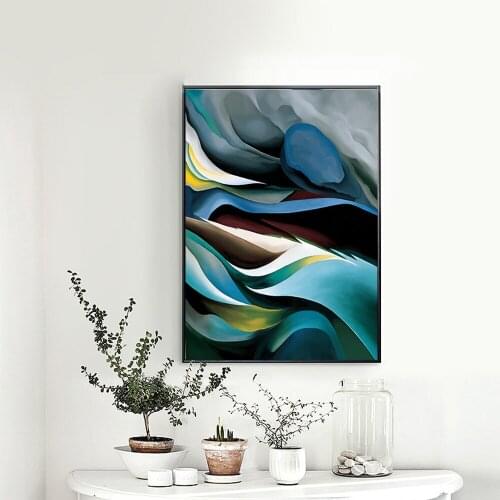 Abstract Modern Canvas Painting Fantastic Great Clouds World Famous Poster Wall Art Picture For Decoration Museum Unframed LZ881