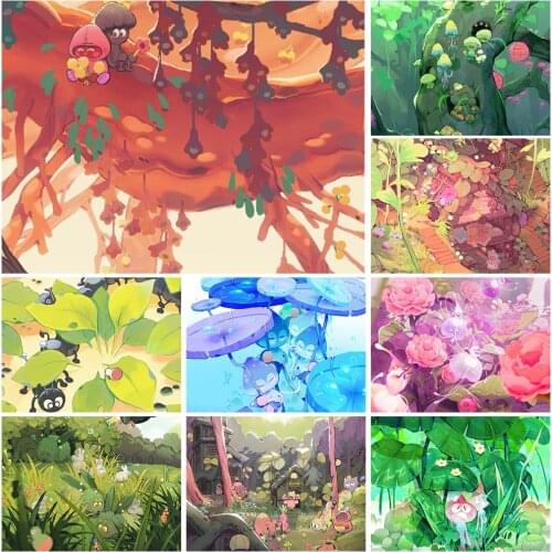 Diamond Painting 5D Cartoon Flower Animal Scene Exquisite Rhinestone Handmade Artist Home Decoration Painting Can Be Customized