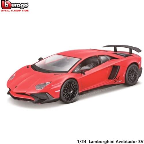 Bburago 1:24 Scale Lamborghini Avebtador SV Coupe LP750 Alloy Luxury Vehicle Diecast Cars Model Toy Collection Gift