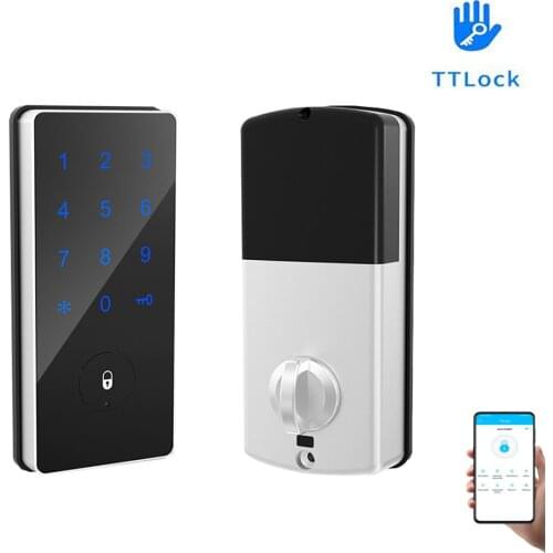 TTLock APP Smart Phone Remote Control Password Code Number US Deadbolt Automatic Latch Lock