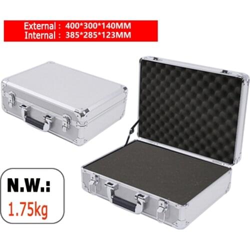 Customized size light weight Hardware Aluminium display case Contains sponge