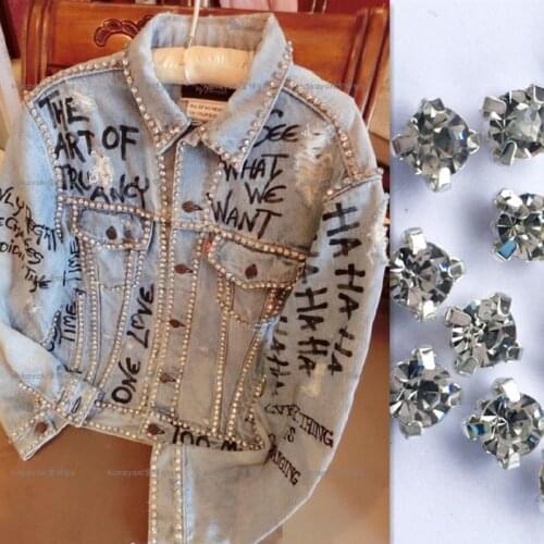 3mm to 5mm rhinestone beaded patches perle pour coudre vetement applique sew on patches for clothes bordados para costura