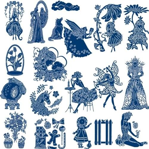 Queen Crystal Ball Elegant Woman Unicorn Gingerbread For DIY Scrapbooking Paper Cards Crafts Embossing Decor 2019 New Dies