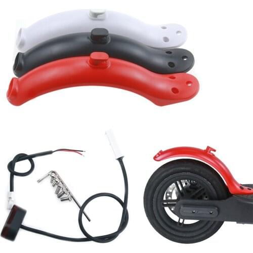 Short Rear Fender with Hook Screws And Tool for M365 Electric Scoooter 10 Inch Electric Scooter Mudguard Modification Parts