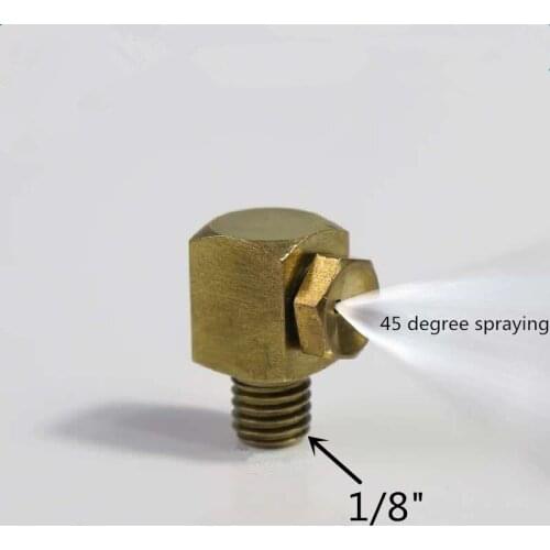 Brass misting nozzle,industrial dust removal misting nozzle,humidification,1/8"thread size bend angle cooling garden irrigation