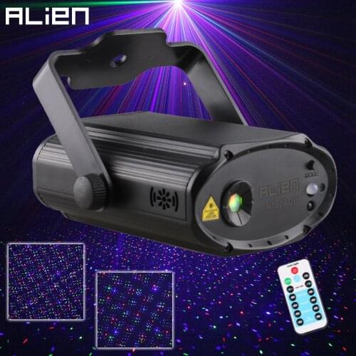ALIEN Remote RGB Star Dots Stage Laser Projector Lighting Effect DJ Disco Party Club Bar Family Holiday Christmas Show Lights