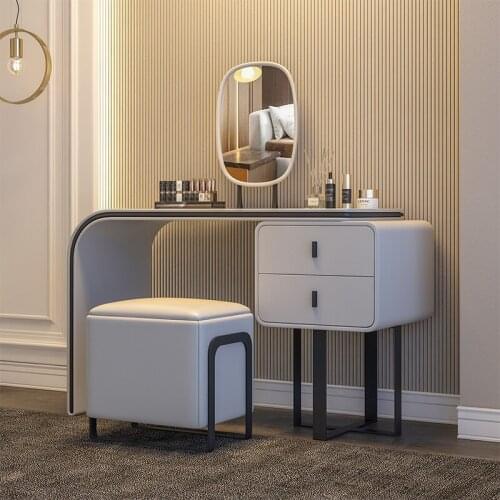 Zq Italian-Style Light Luxury Dressing Table Modern Minimalist Bedroom Small Apartment Nordic Storage Cabinet