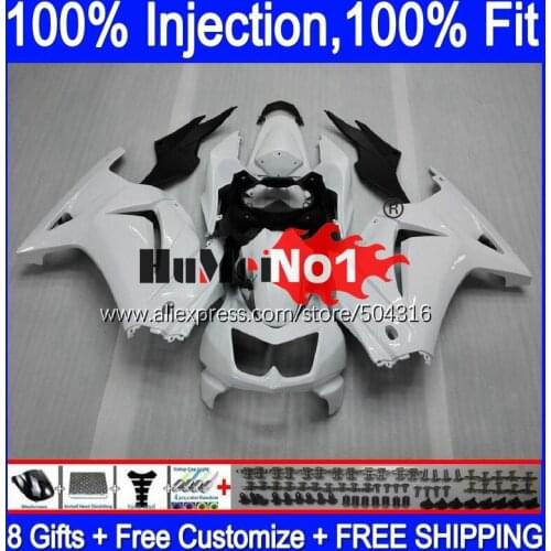OME For KAWASAKI EX250 ZX250 R EX250R 10MC.18 ZX EX 250 250R ZX250R 2008 2009 2010 2011 2012 08 09 10 11 12 Gloss white Fairing