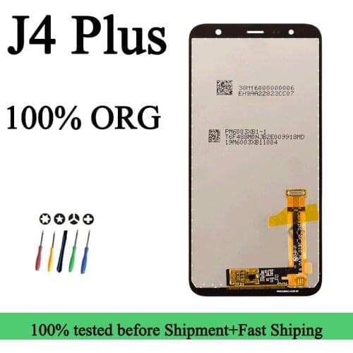 Original New SM-J415F, SM-J415FN, SM-J415G, SM-J415GN SM-J610F Lcd For Samsung J4 Plus Display J4+Black Display Screen Assembly