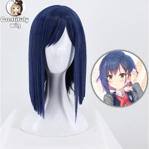 DARLING in the FRANXX Cosplay Wig Zero Two ICHIGO Halloween Costume Blue Synthetic Hair Perucas + Wig Cap