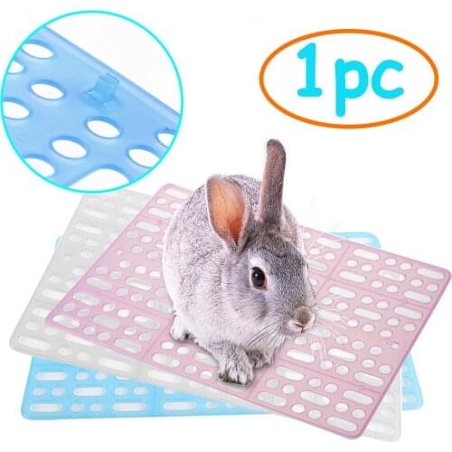 Guinea Pig Cat Mouse Placemat Cushion Rabbit Cage Plastic Mesh Foot Pads Litter Mat Pet Cage Dung Leak Plate For Smaller Pet New