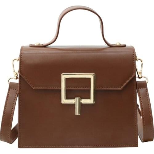 PU womens handbag fashion high quality womens Messenger bag 2019 new discount shoulder bag black adjustable shoulder strap