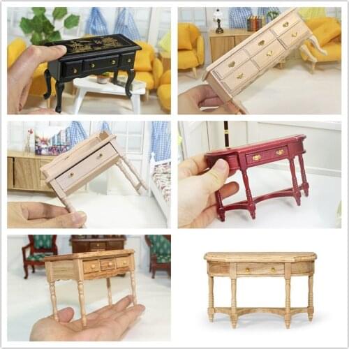 1:12 OB11 Dollhouse Mini Desk Miniature Model for Dollhouse Toy Home Creative Decoration Accessories