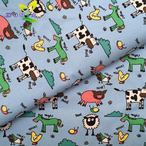 1 yards / animal cow printed canvas DIY handmade fabric cloth curtain cloth shoes cushion sofa pillow bag