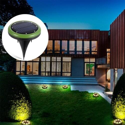 2 Pack Upgrade design LED Solar lawn Light Outdoor PathwayDeck Nightlight Path Yard Above Ground Walkway Solar Lights