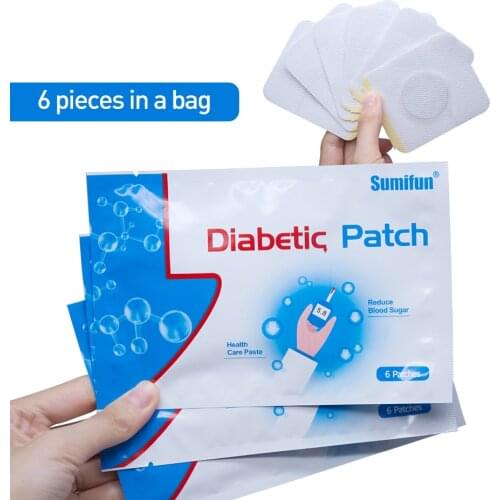 6pcs/ 1bag Diabetes Treatment Patch Diabetic Plaster BloodSugar Control