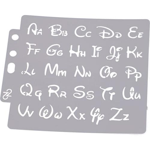 Plastic Alphabet Letter Number Drawing Painting Stencils Scale Template for Bullet Journal Stencil Planner/Scrapbook/DIY