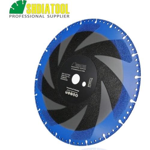 SHDIATOOL 1pc 300mm Vacuum Brazed Diamond saw Blade for All Purpose For stone iron steel 12" Demolition cutting disc