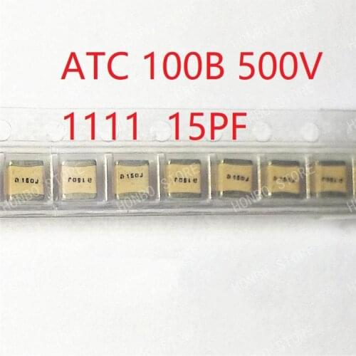 ATC 100B 500V 1111 High Q 1.3PF 3.3PF 6.8PF 8.2PF 10PF 12PF 15PF 18PF 20PF 22PF 33PF 43PF 56PF 62PF 68PF 100PF
