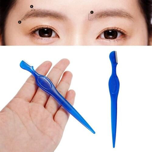 5 Pcs Safe Painless Dedicated Eyebrow Trimmer 3D Multi-shape Brow Styling Clippers Portable Shaper Razor Women Eye Makeup Tools