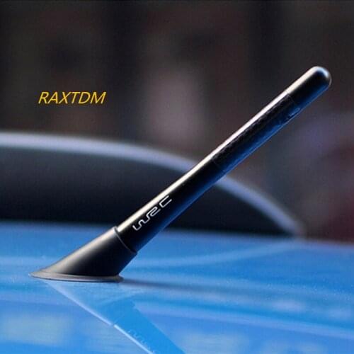 WRC Carbon Fiber Short Antenna Radio Antenna Fit For Toyota Yaris Highlander Prado Prius Corolla Camry RAV4 Reiz Vois