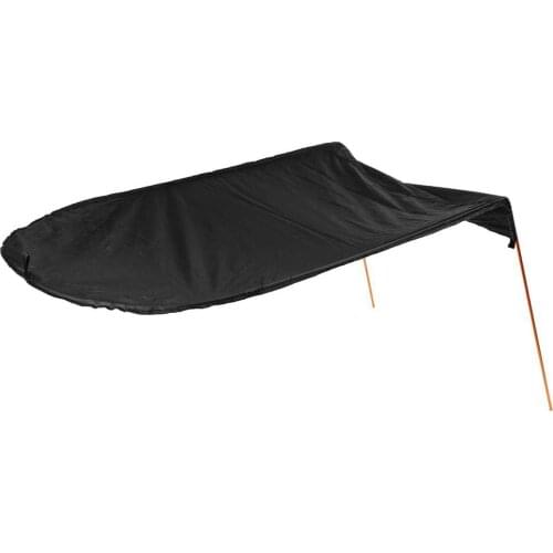 Kayak Boat Canoe Set Sun Shade Canopy With Storage Bag Black Sun Canopy For Kayaking Kayaking Shed Cloth