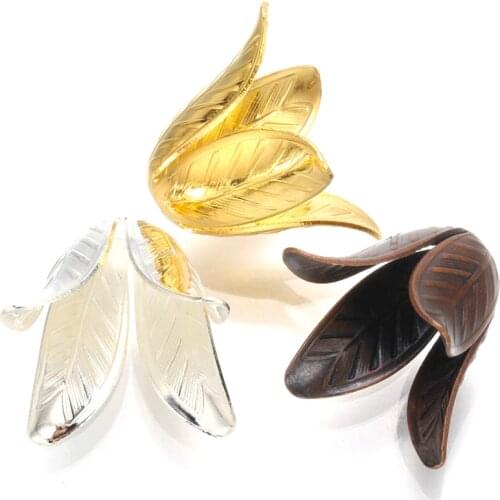 5 pcs flower bead caps elegant big connectors earrings bracelet for jewelry making findings handmake copement