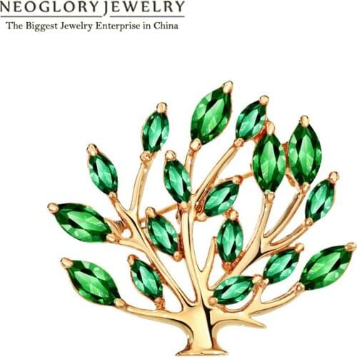 NEOGLORY Gold Brooches For Clothes