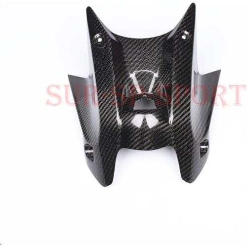 Gas Tank Front Cover Ignition Key Fairing Cowl For Kawasaki Niaja 650 2017 2019 Full Carbon Fiber 100% Twill