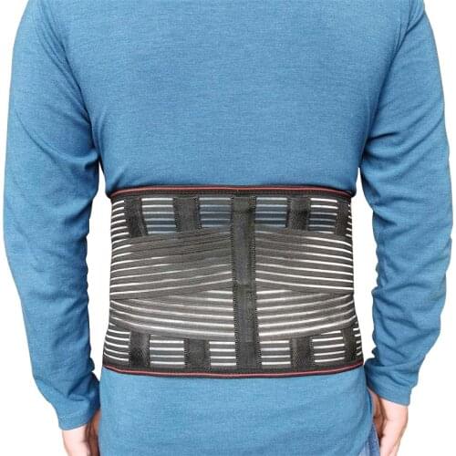 Adjustable Elastic Lumbar Support Belt Pain Relief Waist Support Back Lumbar Spine Brace For Women Men S-XXL