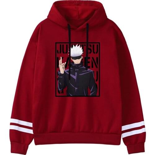 Satoru Funny Japan Comic Picture Print men Hooded Hip Hop Gothic Hoodie Fashion Comfort Hoodies Harajuku male Splicing Hoody