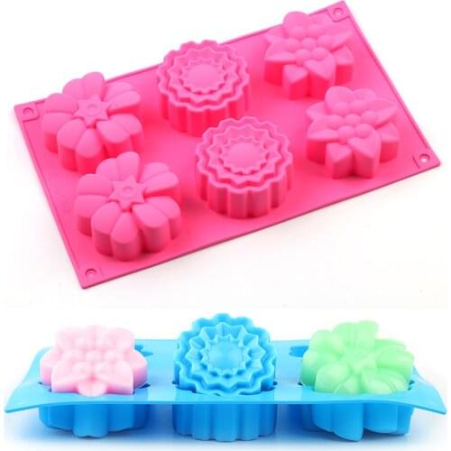 Silicone 3D Cake Mold Soap Mold Flower Baking Tools Chocolate For Jelly pudding cake Decorating Cookie Bakeware Mould ice DIY