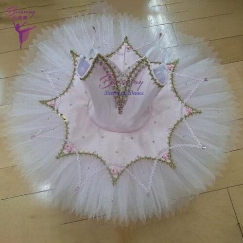 Light Pink Professional Ballet Tutu dress women Ballet Stage Costume For Girls