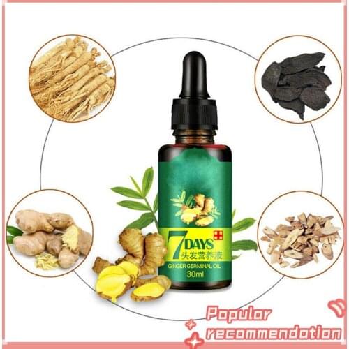 Serum for Rapid Hair Growth, ReGrow 7Day Essential Oil, Ginger Germ Hair Growth Serum, Hairdressing Oil Loss Treatment, 30 ML