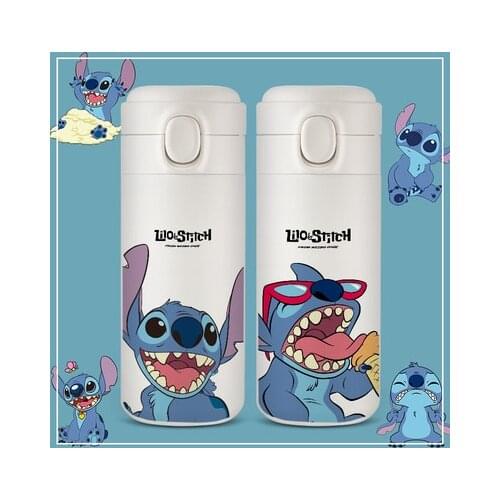 Disney Lilo & Stitch Anime Figures Cartoon Product Cosplay Thermoses Water Bottle Warm Gift