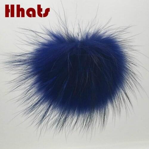 Which in shower 15cm large dyeing raccoon fur pompom ball bag shoes hat diy colorful fur pom pom genuine fur pompon with snaps
