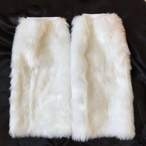 UTMEON- Faux Rabbit Fur Shoes Cute Leg Warmer Boot Socks Winter Sexy Womens Boots Cuffs Legwarmers