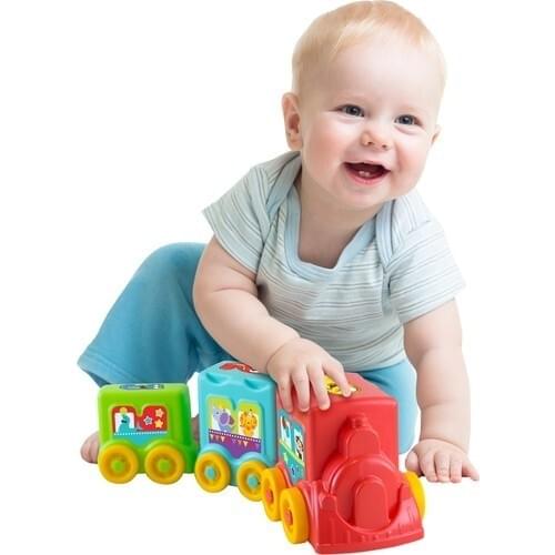 Fun Activity Train-New Born and Baby Educational Toy Set-Toy Train -0 + 24 months Educational toy