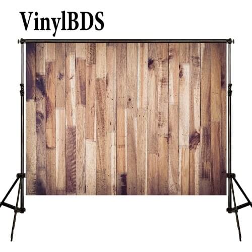 VinylBDS 10x10ft Grey Old Wooden Newborn Background Retro Portrait Backdrop Wood Backdrop for Pet Photo Shoot