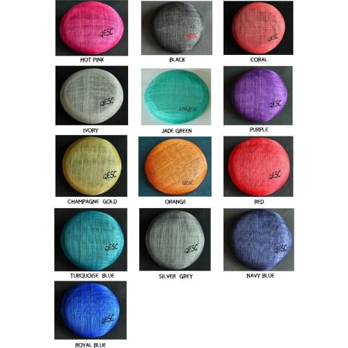 High quality.14cm Round Straw Millinery straw braid Disc Saucer Round Fascinator Base for hair accessory,wedding womens hat