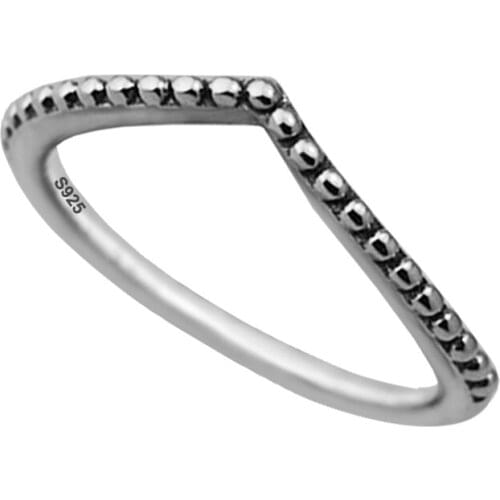 Ring Beaded Wish Silver Rings for women Anel masculino silver 925 jewelry men anillos 925 sterling silver wedding Ring