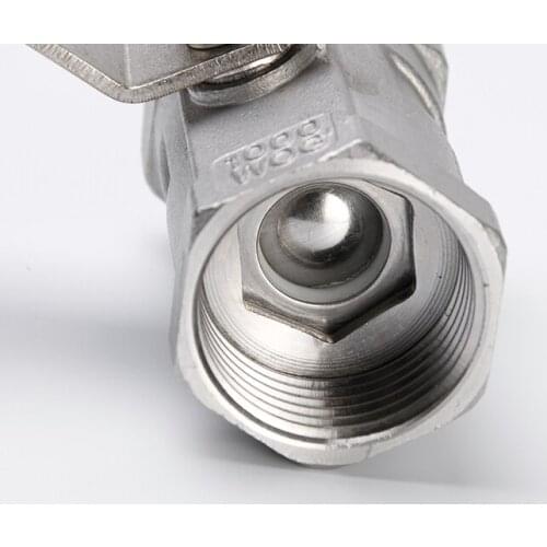 1PC 304 stainless steel valve One piece two piece Cantonese ball valve tap water valve switch 1/2" DN15, 3/4" DN20,1"