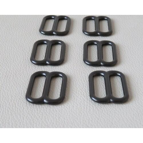100Pcs/Lot 10mm 15mm 20mm 25mm Metal Slider Tri Glides Buckle For Bag Straps Loop Hardware Cat Dog Collar Shoes Clasp Accessory