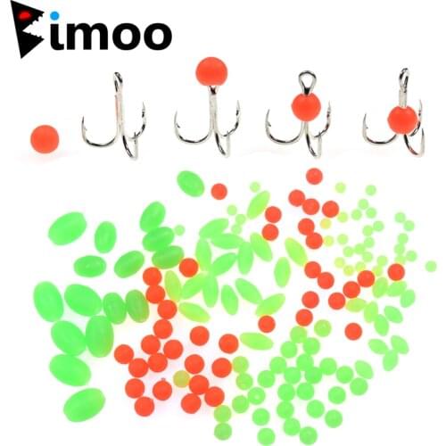 1 PAK Soft Glow Beads Luminous Orange Green for Fishing Rig Treble Hook Egg Fly Tying UV Color Sabiki Ice Jig Fishing Accessory