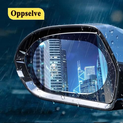 2pc 360-degree Wide Angle Car Side Round Convex Mirror Adjustable Rotation Rainproof Round Mirror Car Accessories Protctive Film