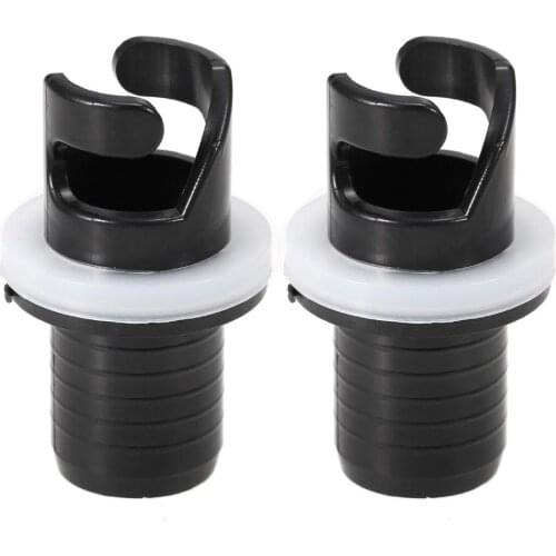 2Pcs/set Inflatable Rowing Boat Kayak Air Valve Adapter Inflation Kayak Air Valve Foot Pump 1.2 * 1.9 inch