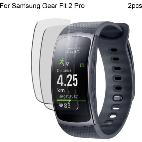 2Pcs TPU Full Screen Protector Film for Samsung Gear Fit 2 Pro Smart Bracelet Защитная пленка для часов