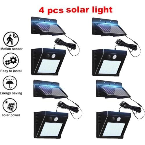 30 LED Wireless Solar Wall Lights Outdoor Waterproof Light Control Garden Street Security Nightlight Solar Powered Lampsoptional